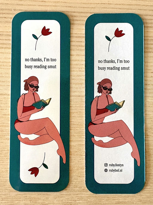no thanks, im too busy reading smut! - Bookmark