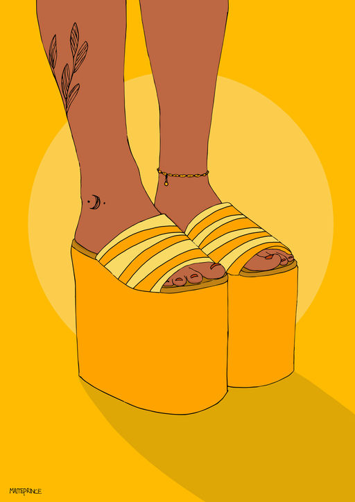 A4 print summer feet