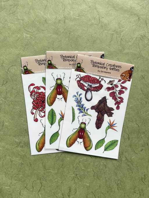 Botanical Creatures Temporary Tattoos