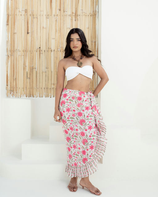 Anar Bagh Pink Wrap Sarong