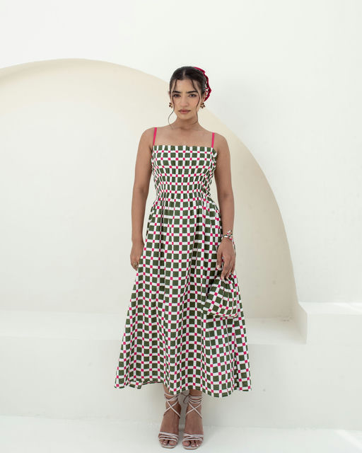 Garden Checks Dress